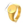 round shape Cubic Zirconia ring 1.15cm